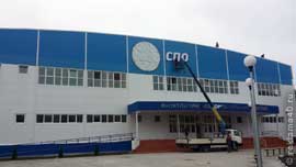 Установка световых букв на подрамнике